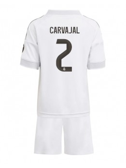 Real Madrid Daniel Carvajal #2 Dječji Domaci Dres kompleti 2025-26 Kratak Rukavima (+ kratke hlače)